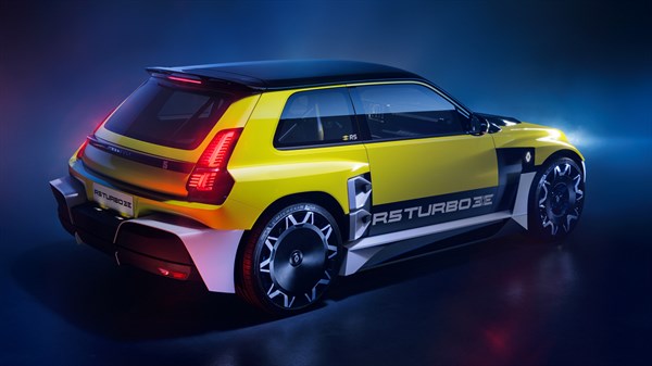 Renault 5 turbo 3E - vue 3/4 arrière