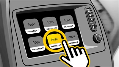 Renault support multimédia - aide système R-LINK 