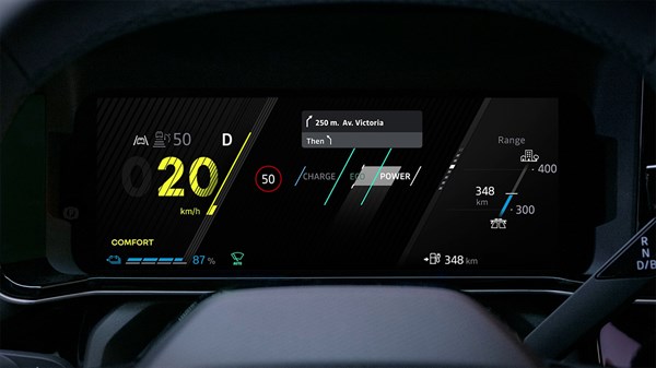 le tableau de bord openR - R5 E-Tech électrique - Renault