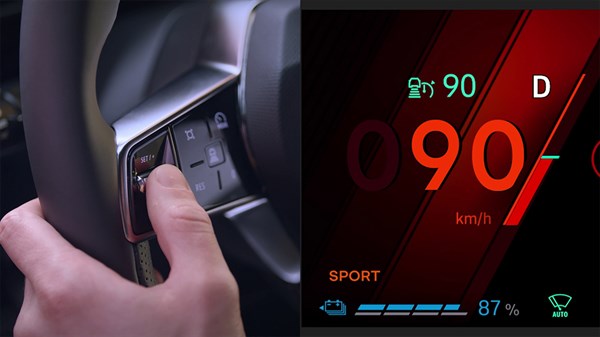 le régulateur de vitesse adaptatif stop and go - R5 E-Tech électrique - Renault