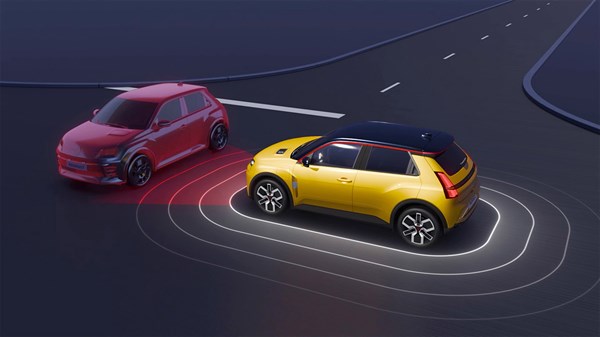 le freinage actif d'urgence - R5 E-Tech électrique - Renault