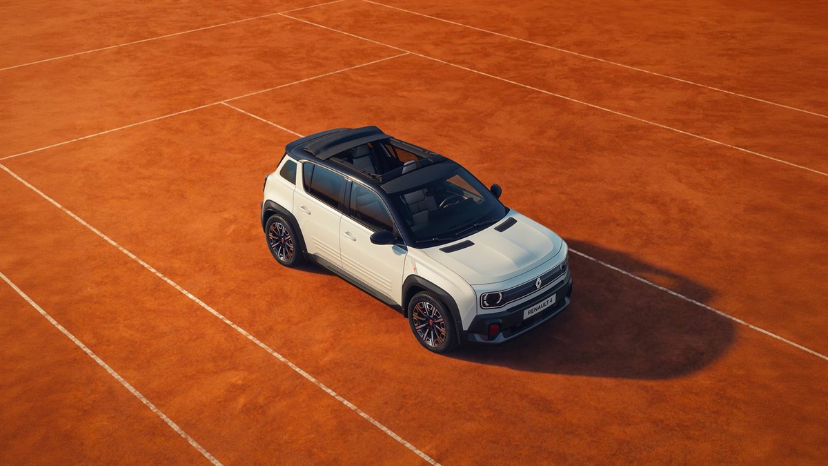 Renault 4 E-Tech électrique Roland-Garros-blanc glacier