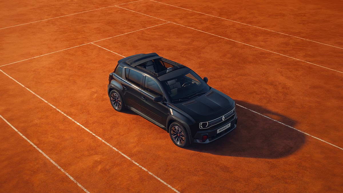 Renault 4 E-Tech électrique Roland-Garros-noir-étoilé