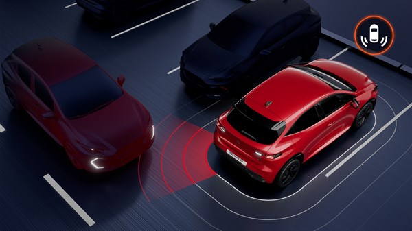 avertisseur de sortie de stationnement en marche arrière - Renault Clio