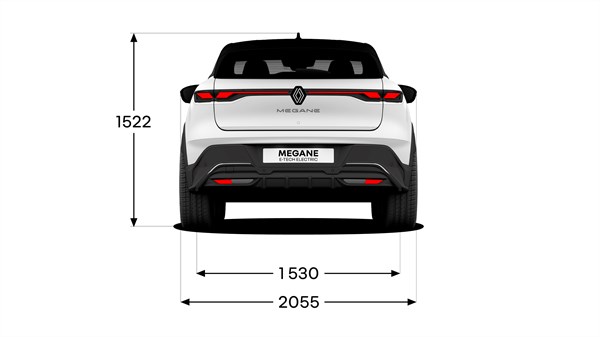schéma de dimensions - Megane E-Tech 100% électrique 