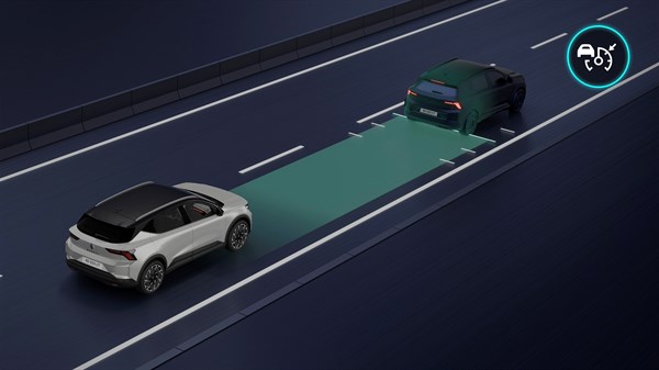 régulateur de vitesse adaptatif - Renault Scenic E-Tech electric