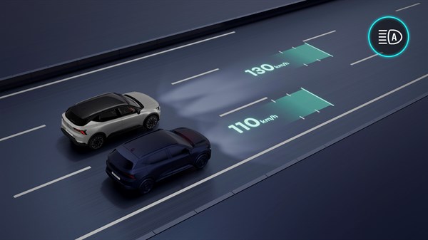 feux LED adaptive vision - Renault Scenic E-Tech electric