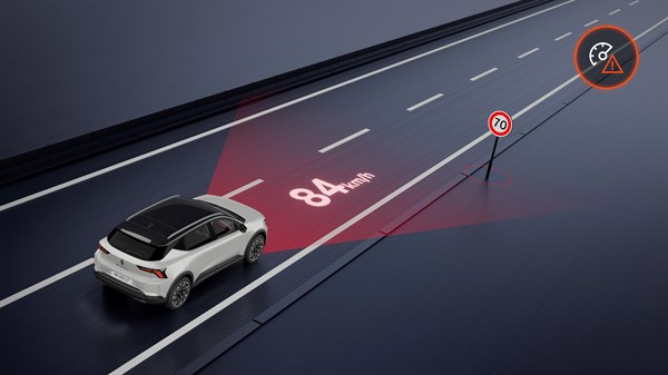 reconnaissance des panneaux - Renault Scenic E-Tech electric